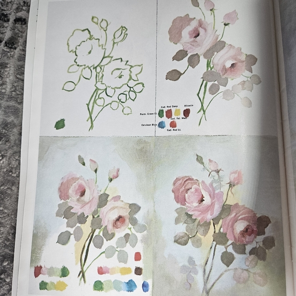 How to Draw and Pain Roses and Other Flowers HT130 Walter Foster Vintage Softcov - Picture 16 of 16